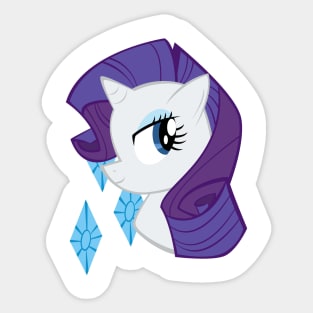 Pony Head: Rarity Sticker